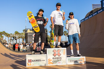 Monster Energy's Tom Schaar Wins Gold and Moto Shibata Takes Silver in Men's Skateboard Vert at X Games Ventura 2024