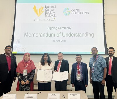 马来西亚国家癌症协会与 Gene Solutions 建立合作伙伴关系，拓展多项业务……
