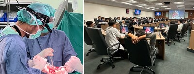 A live broadcast of knee joint surgery performed at the Linkou Chang Gung Memorial Hospital