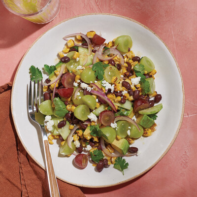 Southwest Charred Corn Salad with Grapes