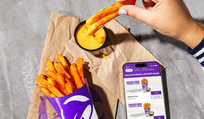 The Nacho Fries Lover’s Pass makes a comeback, unlocking 30 days of a regular order of Nacho Fries for just $10 exclusively through the Taco Bell app.