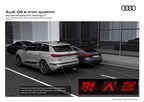 Audi Q6 e-tron communication light with an automated parking indicator, integrated with the digital OLED lights. Copyright: Audi AG.