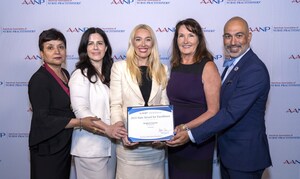 Lavender Psych Nurse Practitioner receives AANP State Award for Excellence for New York