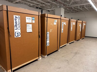 Hexwave units being shipped to customers. (CNW Group/Liberty Defense Holdings, Ltd.)