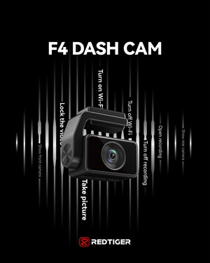 REDTIGER Unveils F4 - The Voice-Commanded Dash Cam with Intuitive Touch Screen Operation