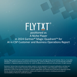 Flytxt included in the 2024 Gartner® Magic Quadrant™ for AI in CSP Customer and Business Operations