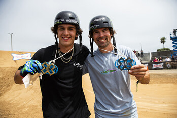 Monster Energy's Brady Baker Wins Gold and Mike Varga Takes Bronze in BMX Dirt at X Games Ventura 2024