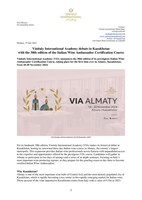 Vinitay International Academy PR on VIA Almaty - PDF version