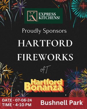 Express Kitchens Celebrates Community Spirit with Sponsorship of Hartford Bonanza Fireworks 2024