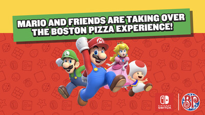 Mario and Friends are Taking Over the Boston Pizza Experience! (CNW Group/Boston Pizza International Inc.)