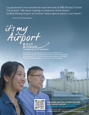 Billy Bishop Toronto City Airport Launches Latest Edition of "It's My Airport" Advertising Campaign