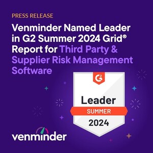 Venminder Named Leader in G2 Summer 2024 Grid Report for Third Party &amp; Supplier Risk Management Software