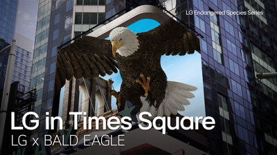 Kicking off in April on its dynamic Times Square billboard, LG Electronics introduced a digital out-of-home (OOH) campaign showcasing anamorphic content that is highlighting some of the world's vulnerable and endangered as well as recovered species in need of ongoing protection.