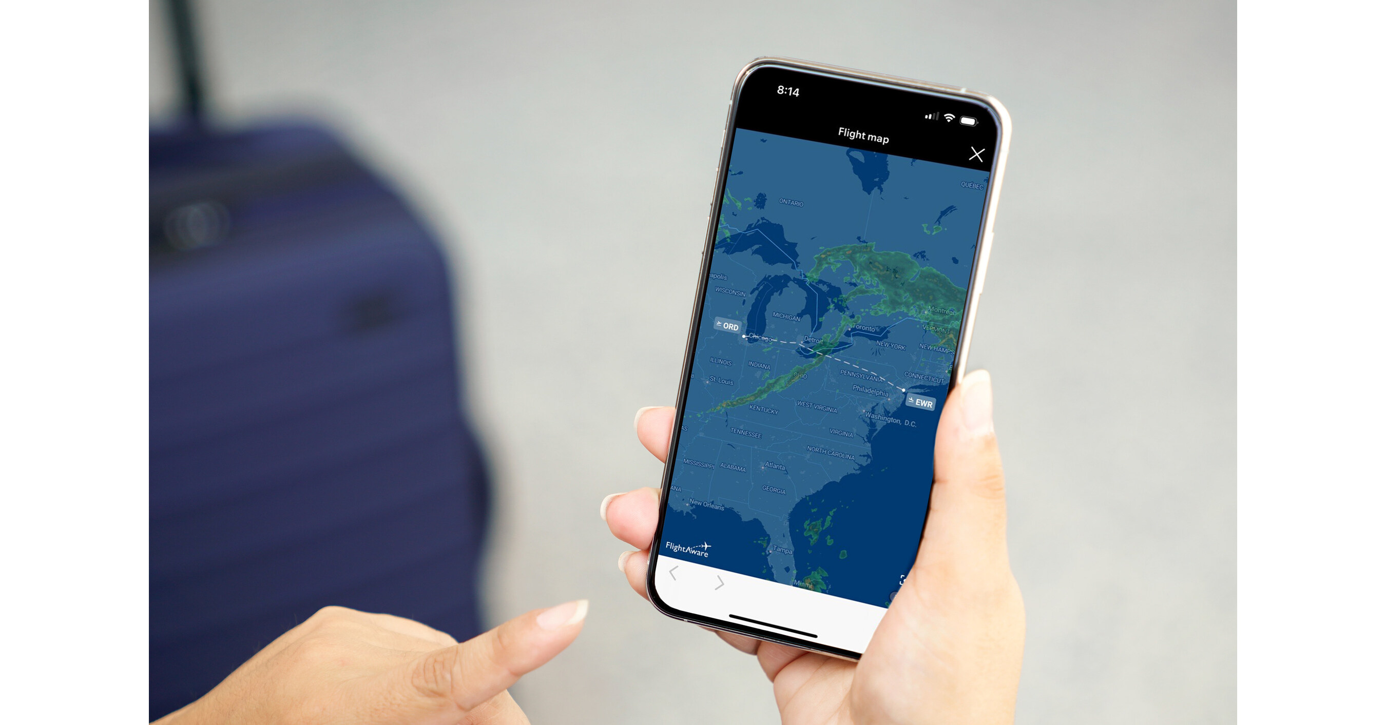 United Now Texts Live Radar Maps and Uses AI to Keep Travelers Informed  During Weather Delays