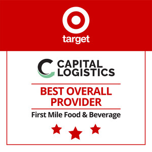 Target Corp. Honors Capital Logistics as "Best Overall Provider" in Food &amp; Beverage Logistics Sector