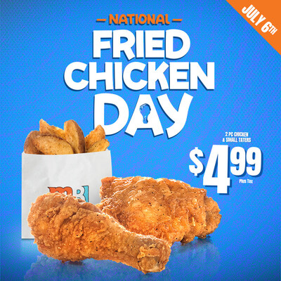 National Fried Chicken Day (CNW Group/Mary Brown's Chicken)