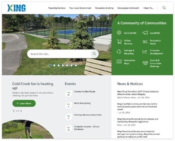 King.ca homepage