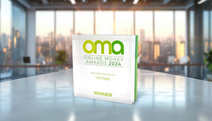 Vantage Markets recebeu o prêmio de "Melhor Corretora Multiativos" no Online Money Awards 2024