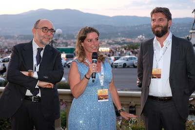 Antonello Biscini, Valeria Speroni Cardi and Ennio Troiano, members of Fair Play Menarini Foundation