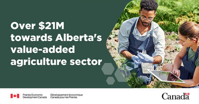 Minister Vandal announces federal investments to support value-added agriculture projects across Alberta (CNW Group/Prairies Economic Development Canada)