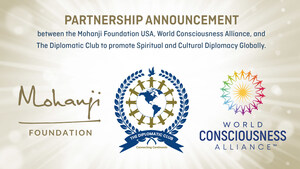 Partnership announcement between the Mohanji Foundation USA, World Consciousness Alliance, and The Diplomatic Club to promote Spiritual and Cultural Diplomacy Globally