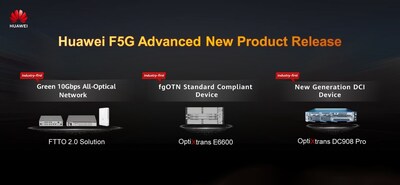 Huawei launches F5G-A products and solutions