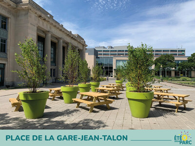 Amnagement de la Place de la Gare-Jean-Talon (Groupe CNW/Arrondissement de Villeray - Saint-Michel - Parc-Extension (Ville de Montral))