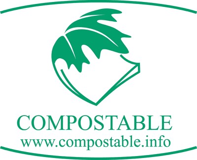 Les produits certifiés compostables peuvent être identifiés par cette marque distinctive (Groupe CNW/Bureau de normalisation du Québec (BNQ))