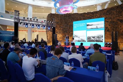 A foto mostra o local do 40º Aniversário da descoberta da biota de Chengjiang -- International Palaeontological Forum. (Fonte: Yunnan.cn) (PRNewsfoto/Xinhua Silk Road)