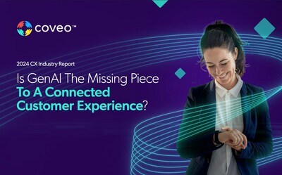 Coveo CX Industry Report 2024 (CNW Group/Coveo Solutions Inc.)
