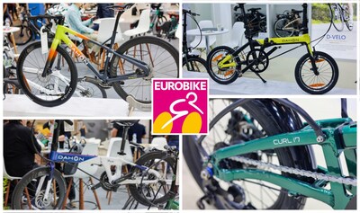 DAHON mostró las innovadoras tecnologías de sus productos de ciclismo, incluyendo la Vélodon, bicicleta de carretera hecha de fibra de carbono 700C, la Super PC22, bicicleta plegable de fibra de carbono y la bicicleta eléctrica ultraligera, K-Feather. (PRNewsfoto/DAHON)