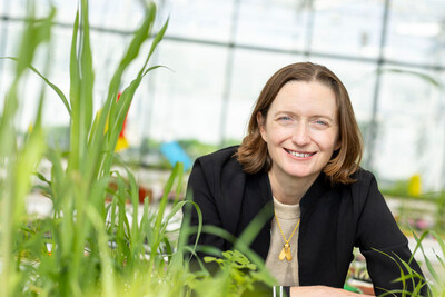 Moa Technology CEO Dr Virginia Corless in the company's glasshouse research facility in North Yorkshire, England (credit: Gary Brown)