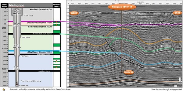 Naingopo Exploration Well Schematic (CNW Group/Reconnaissance Energy Africa Ltd.)