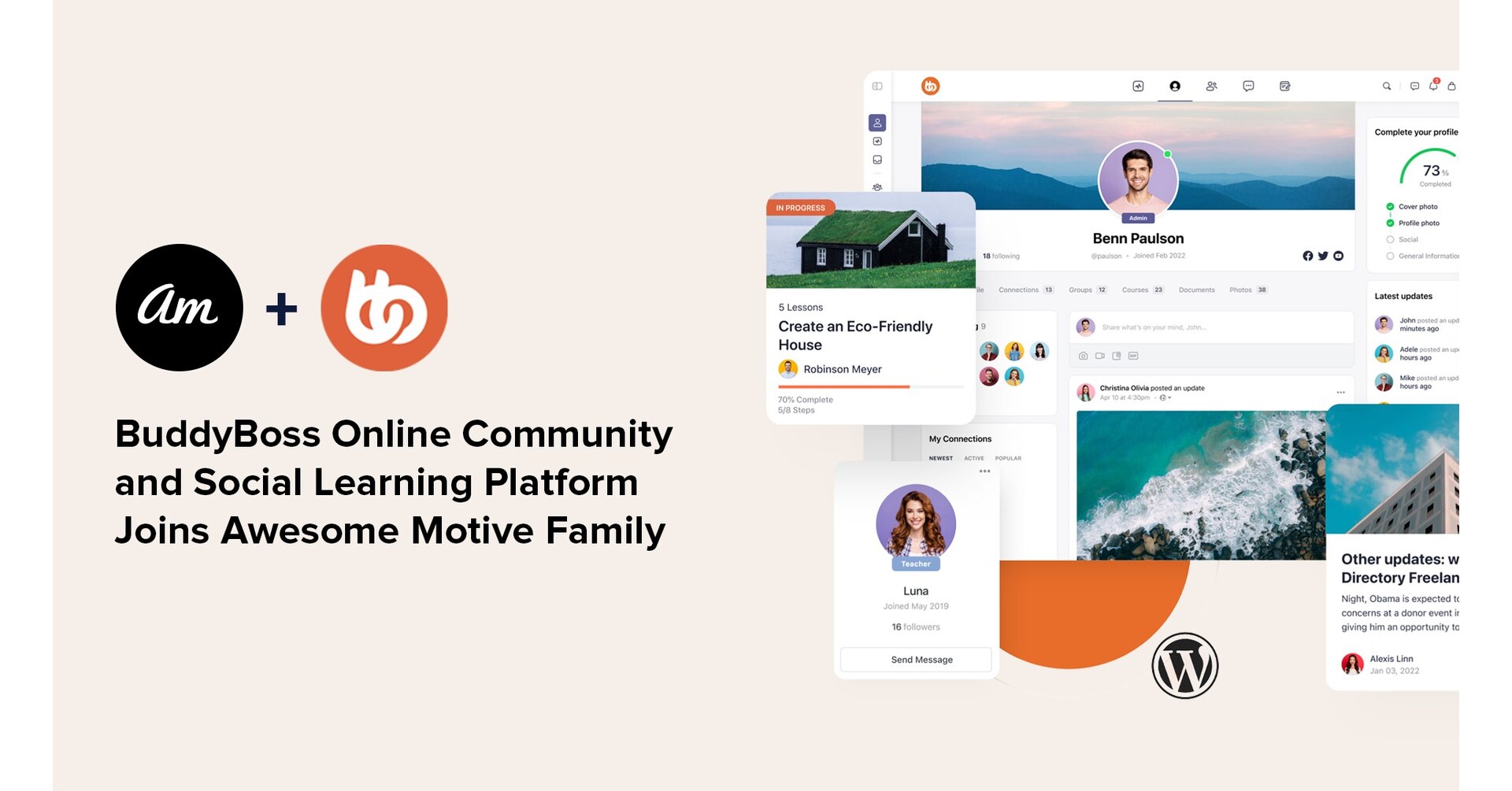 Awesome Motive Backed WPBeginner Growth Fund Acquires BuddyBoss, an All-in-One Community and Social Learning Platform