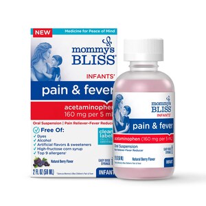 Innovative Wellness Brand, Mommy's Bliss, Introduces Infants' &amp; Children's Pain &amp; Fever Relief