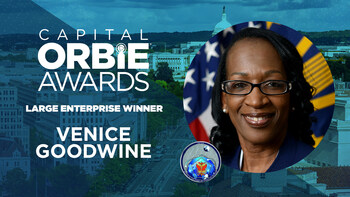 Large Enterprise ORBIE Winner, Venice Goodwine of Department of the Air Force