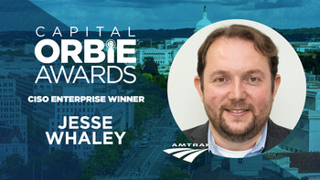 CISO Enterprise ORBIE Winner, Jesse Whaley of Amtrak