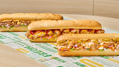 Cheesy Garlic Steak, Honey Mustard BBQ Chicken and Spicy Nacho Chicken join the Subway Series menu, each featuring bold new ingredients and returning fan favorites.