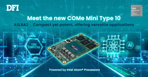 DFI Launches COM Express Mini Type 10 Module with Intel Atom® x7000RE Series Processors