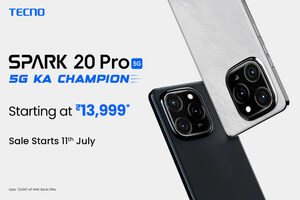 TECNO SPARK 20 Pro 5G: 5G Ka Champion launched; to keep users ahead in the digital age