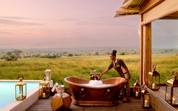 Copper Bathtub- One Bedroom Luxury Villa