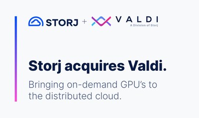 Today, Storj acquired Valdi, the leader in on-demand GPU computing. This is a significant milestone in Storj's mission to redefine cloud computing, which gives Storj access to thousands of GPUs and positions Storj as the largest distributed cloud provider, the leading decentralized physical infrastructure provider, and the only distributed cloud provider to offer both enterprise grade storage and enterprise grade compute. Today, Storj acquired Valdi, the leader in on-demand GPU computing. This is a significant milestone in Storj's mission to redefine cloud computing, which gives Storj access to thousands of GPUs and positions Storj as the largest distributed cloud provider, the leading decentralized physical infrastructure provider, and the only distributed cloud provider to offer both enterprise grade storage and enterprise grade compute.