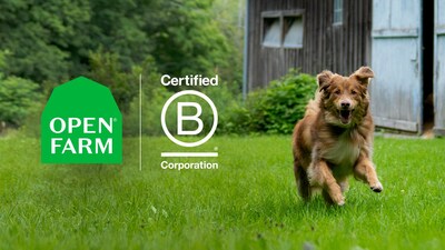 For the past decade, Open Farm has been on a mission to drive positive change, and today, they’re proud to announce their official certification as a B Corporation™ (B Corp). (CNW Group/Open Farm Inc.)