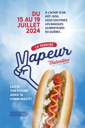 Les restaurants Valentine soutiennent le réseau des Banques alimentaires du Québec