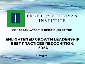 Frost & Sullivan Institute Honors Global Companies with the Enlightened Growth Leadership Best Practices Recognition, 2024