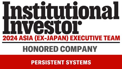 Persistent Recognized for Excellence in Governance and Executive Leadership in Institutional Investor's 2024 Asia Executive Team Survey