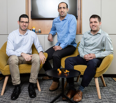 Buildots founders Aviv Leibovici, Yakir Sudry and Roy Danon (Credit: Eyal Toueg)