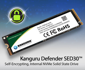 Kanguru Releases New Defender Self-Encrypting, Internal Hardware Encrypted SSDs to Help Organizations Secure Data On Laptops, Tablets, and Computers