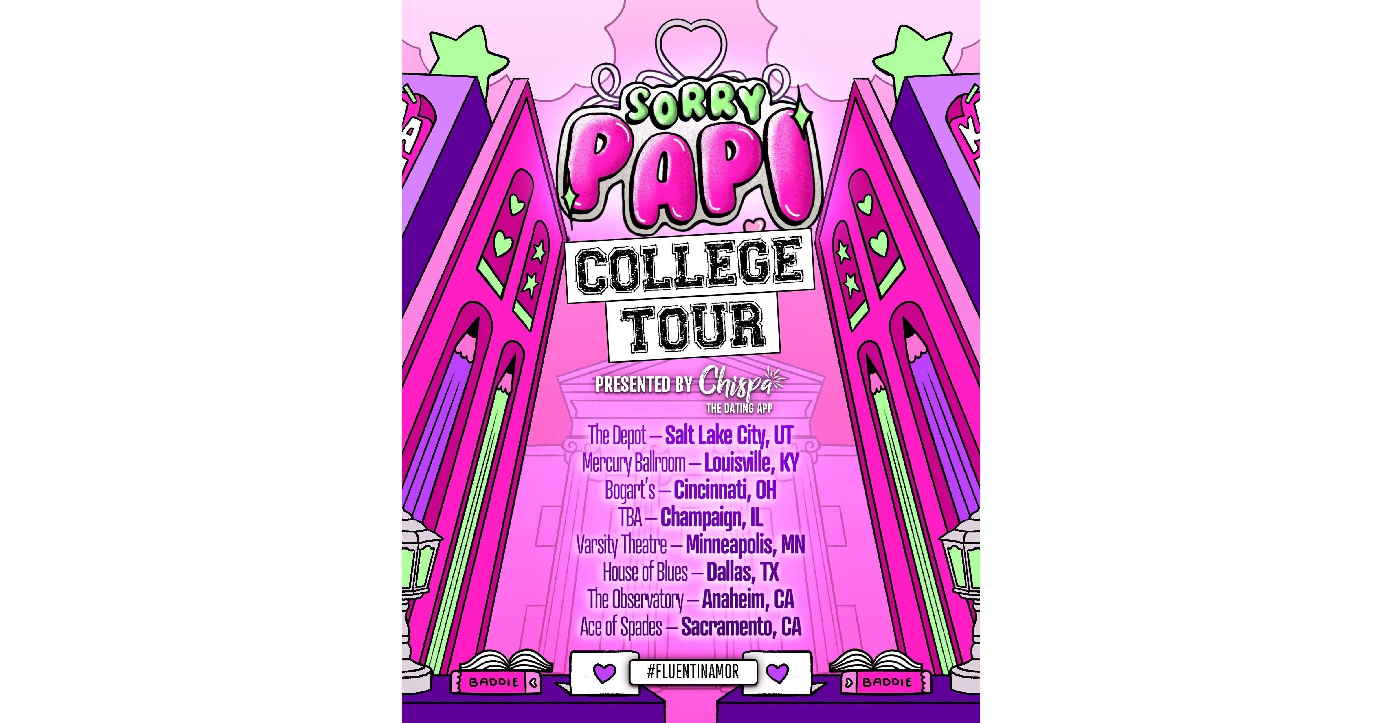 Chispa Partners with Sorry Papi for Exciting Summer College Tour Across 8  Cities