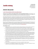 Lundin Mining Publishes 2023 Sustainability Report (CNW Group/Lundin Mining Corporation)